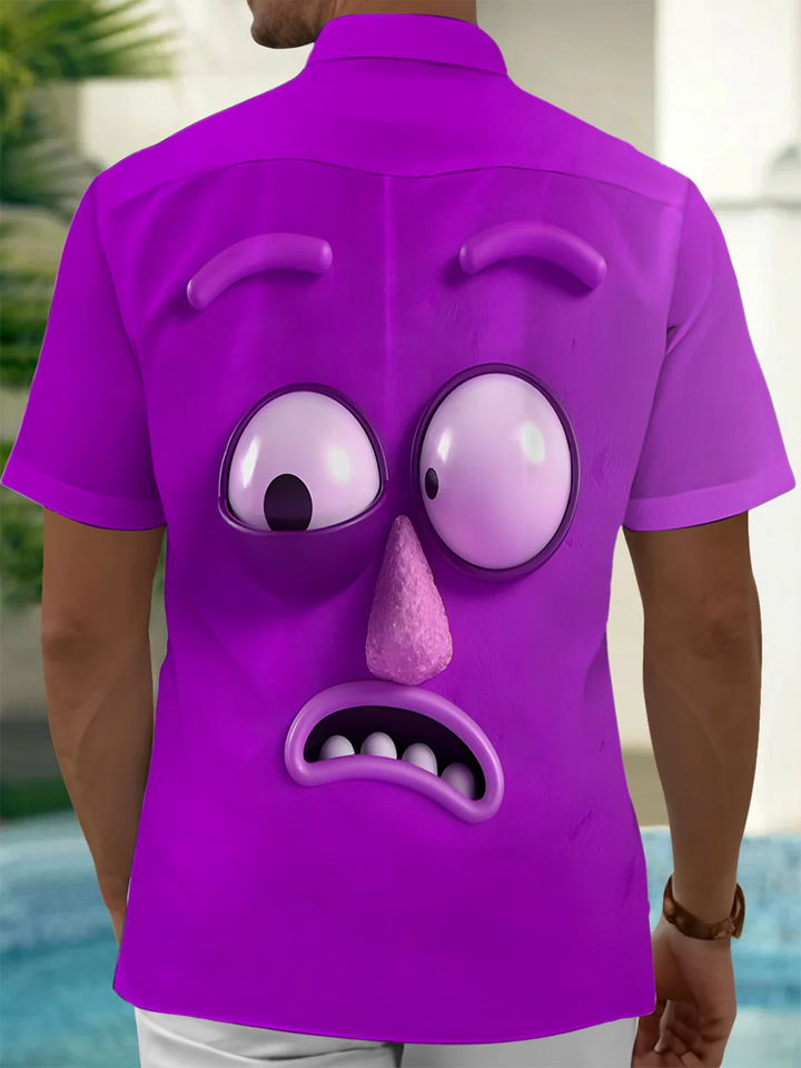 Aloha Daddy® Casual Cartoon Funny Expressions Print Art Men&