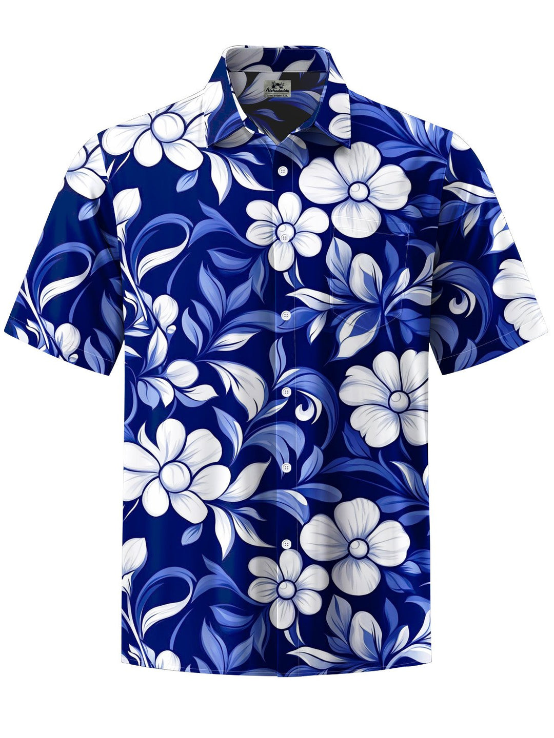 Alohadaddy® Hawaiian Flowers Art Print Chest Pocket Men&