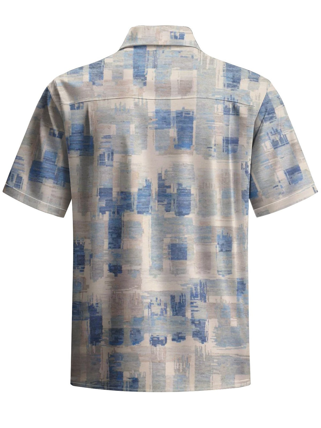 Alohadaddy® Vintage Geometric Art Print Chest Pocket Men&