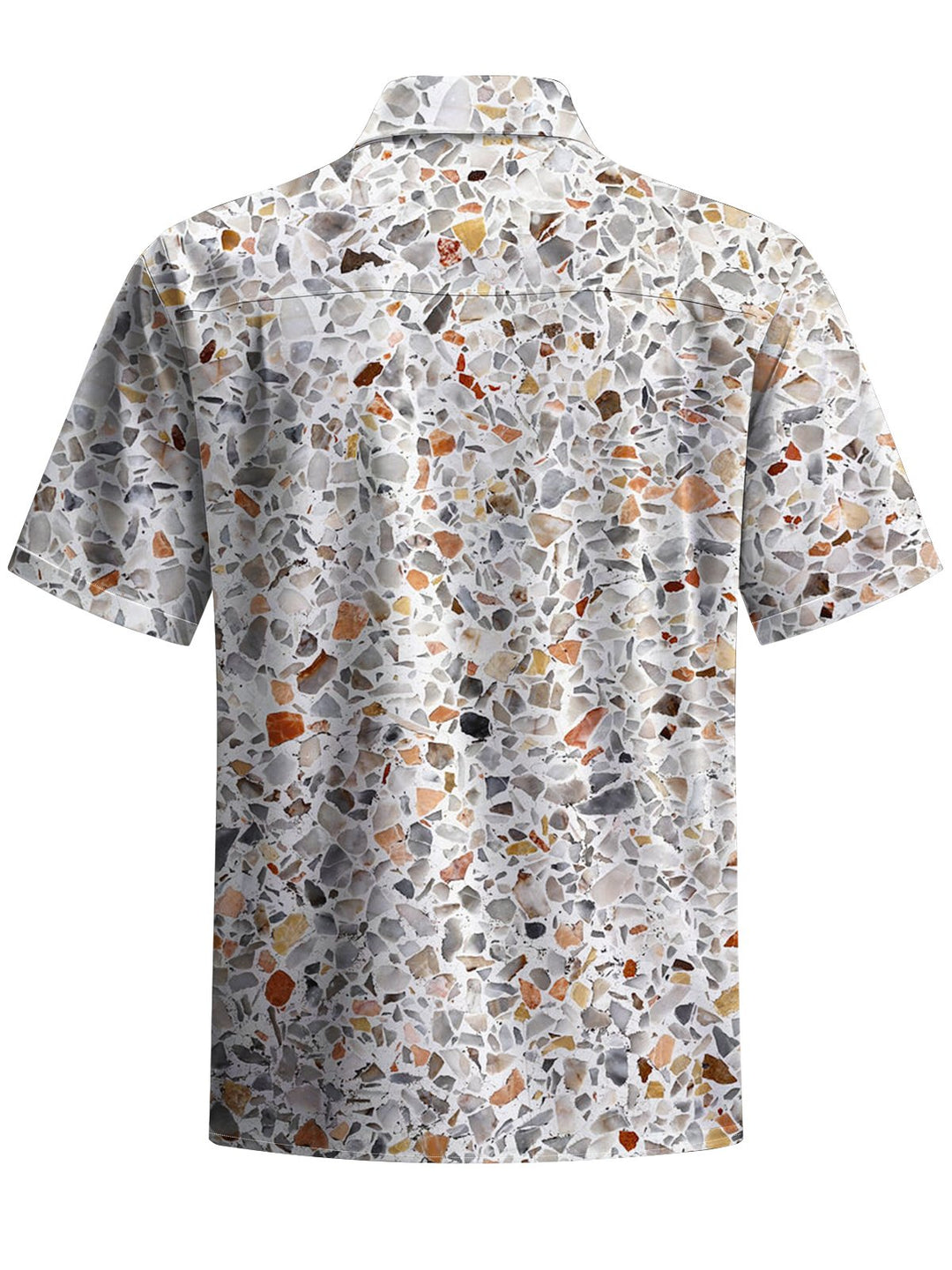 Alohadaddy® Casual Wet Wash Print Art Chest Pocket Men&