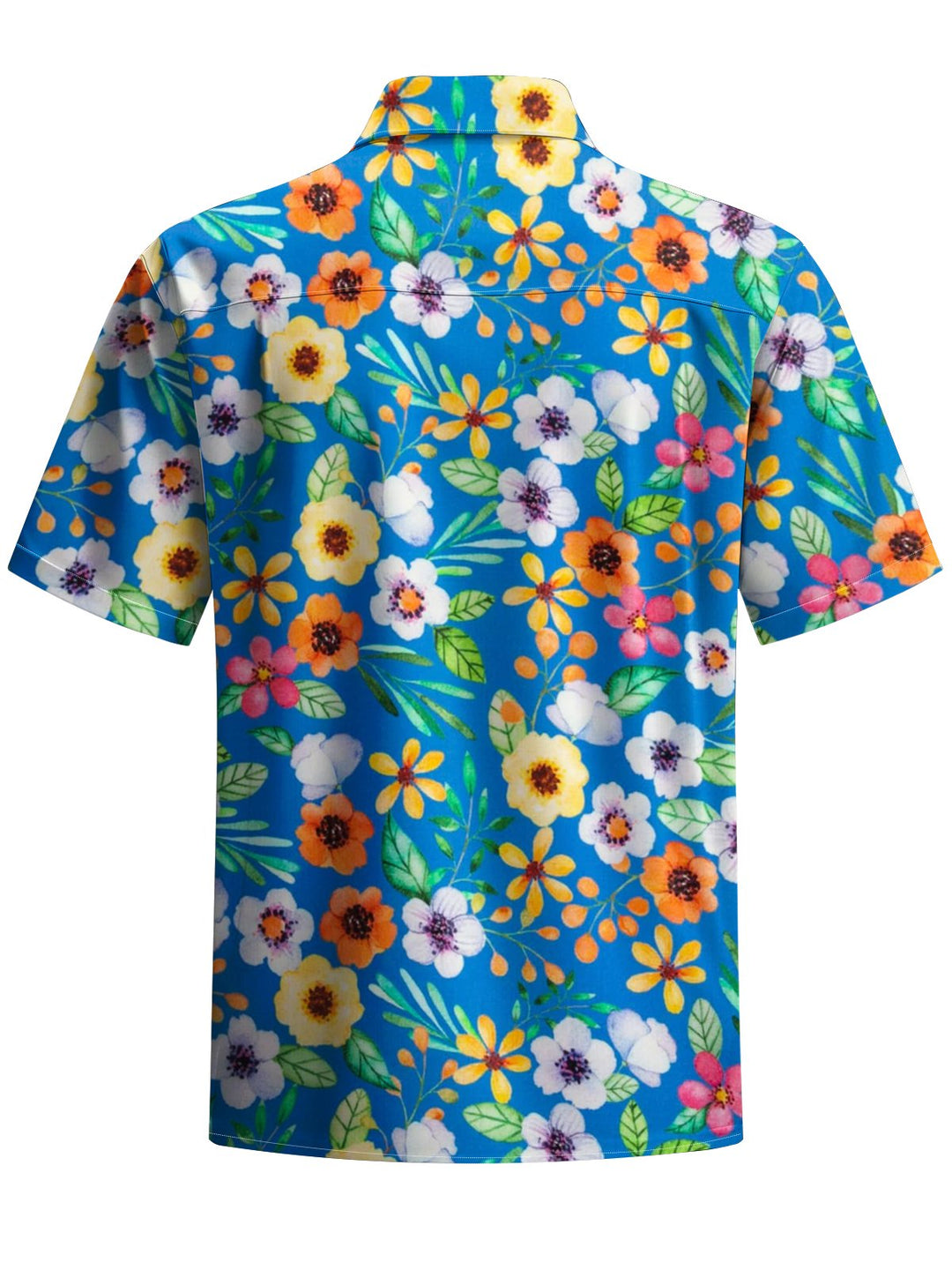 Alohadaddy® Hawaiian Flower Print Button Pocket Stretch Men&