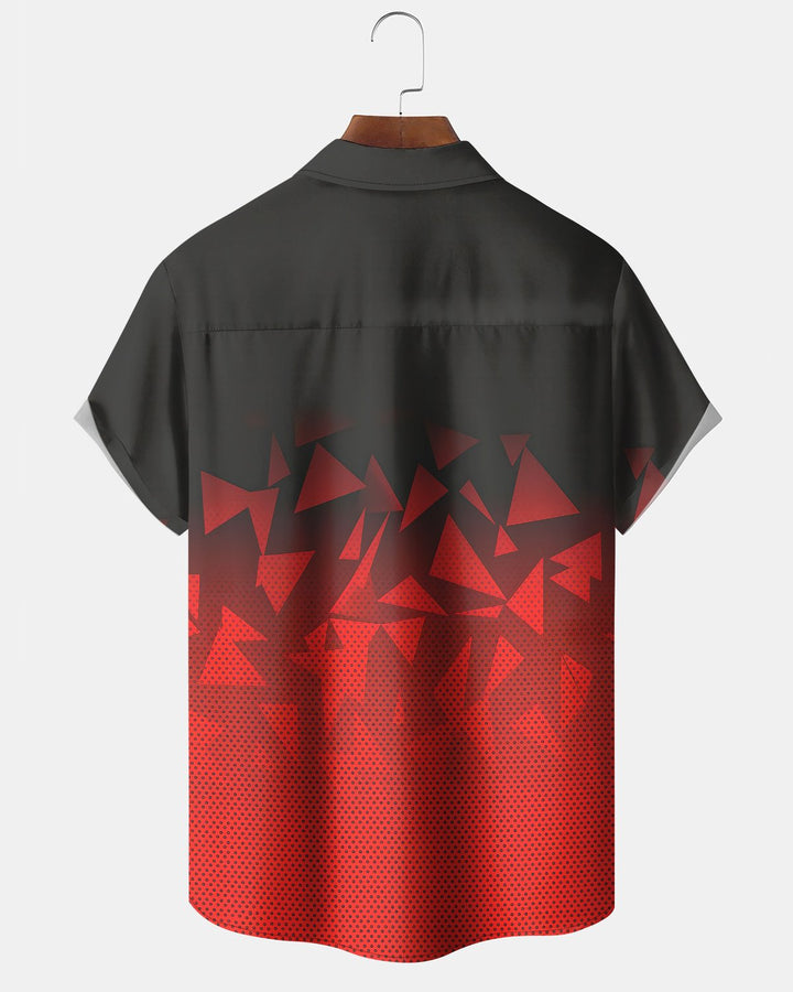 Alohadaddy® Casual Geometric Print Art Button Pocket Cardigan Men&