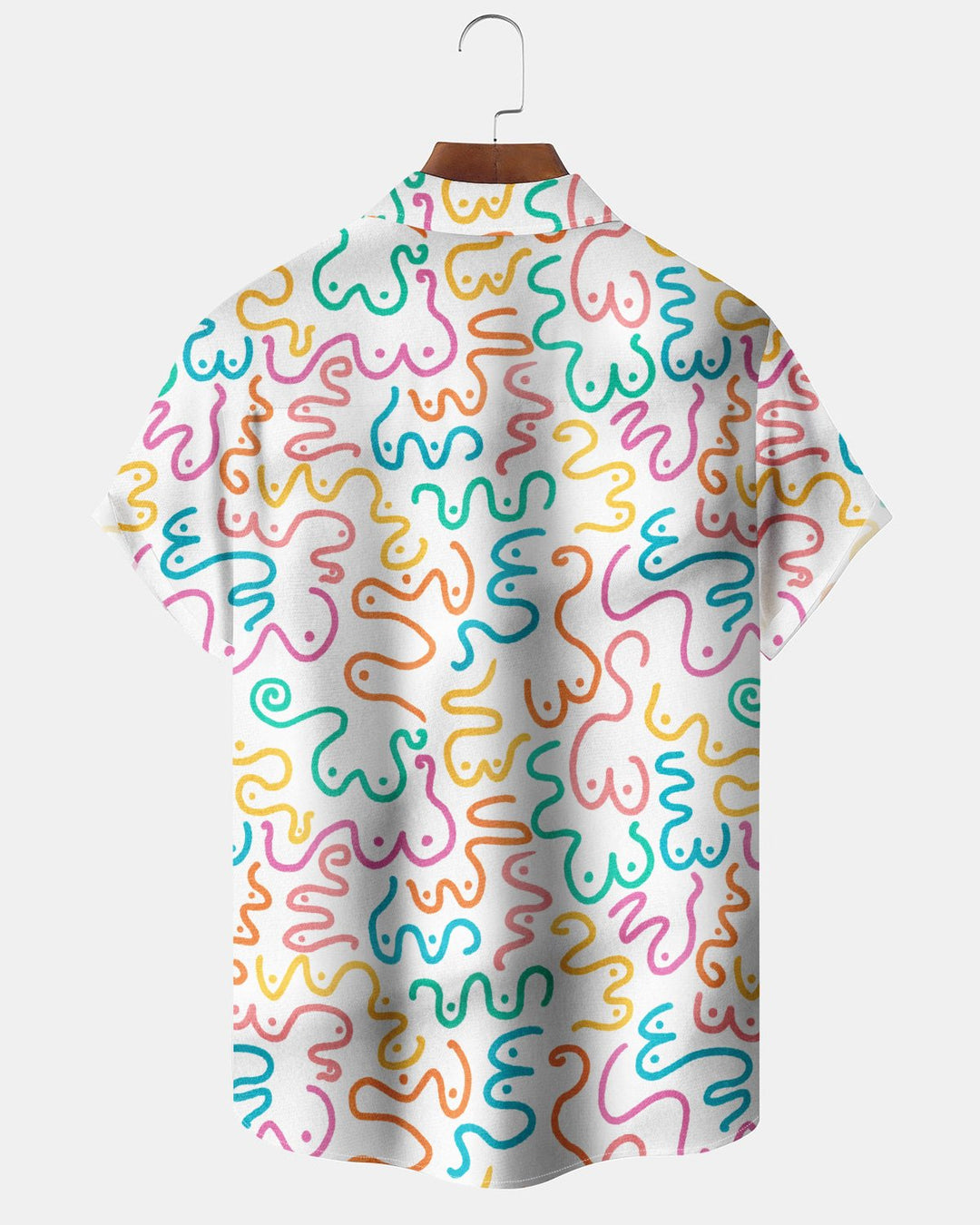 Alohadaddy® Casual Abstract Print Art Button Pocket Cardigan Men&