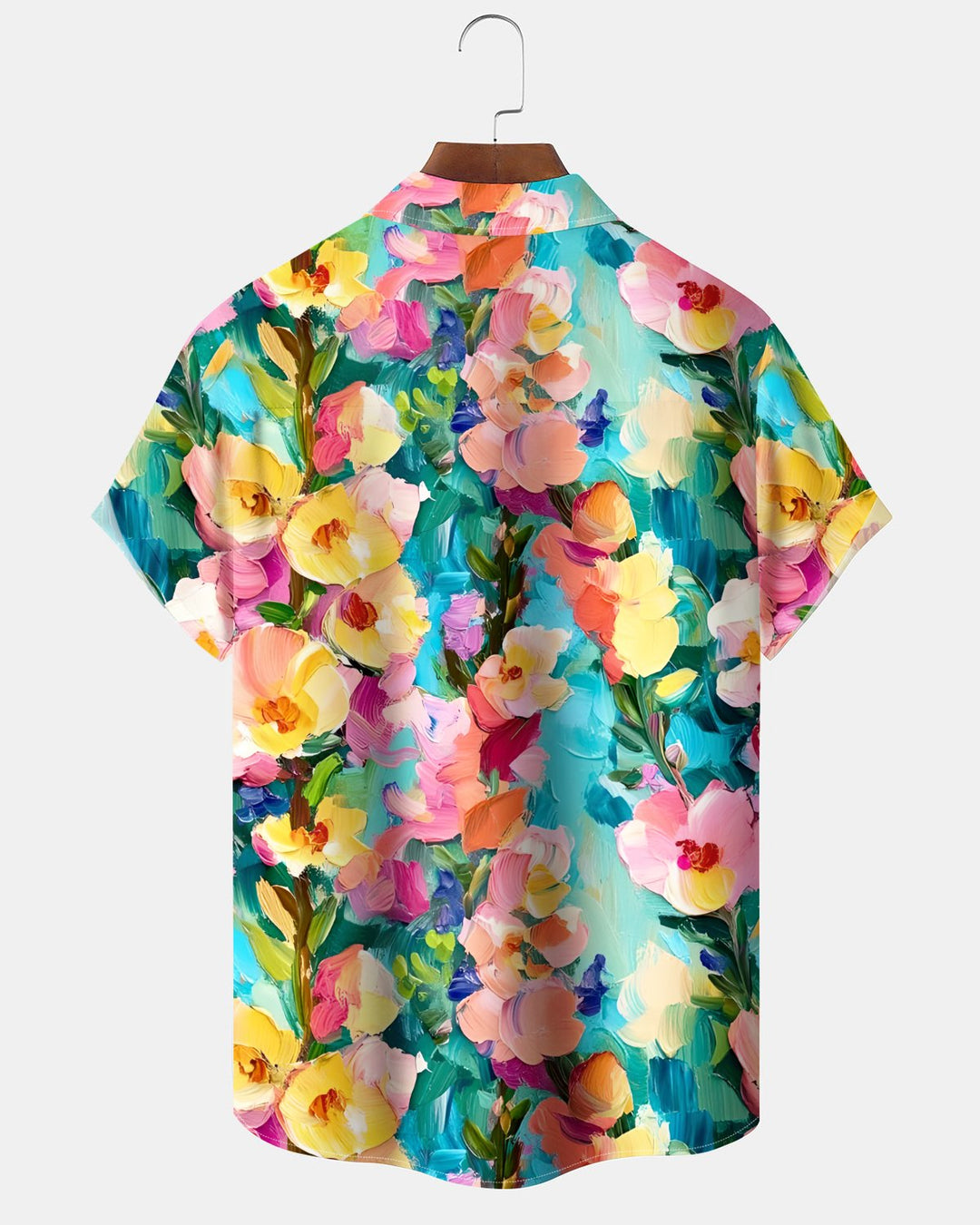 Alohadaddy® Hawaiian Floral Print Art Button Pocket Cardigan Men&