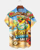 Alohadaddy® Men's Short-Sleeve Button-Down Shirt with Pocket  Hawaiian Style Rubber Duck Print