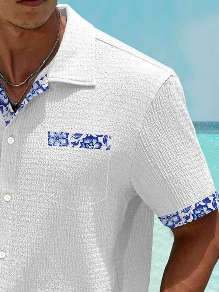 Alohadaddy Hawaiian Flower 3D Digital Print Men&