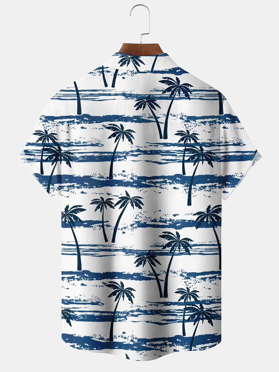 Alohadaddy Hawaii Casual Palm Trees Circle Print Art Button Cardigan Pockets Breathable Stretch Long Oversized Shirt