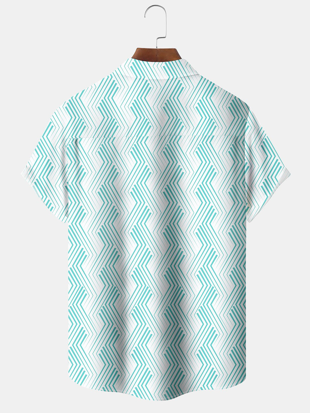 Alohadaddy Hawaiian Vacation Geometric Art Print Button Cardigan Pocket Polyester Stretch Large Size Long Short Sleeve Shirt