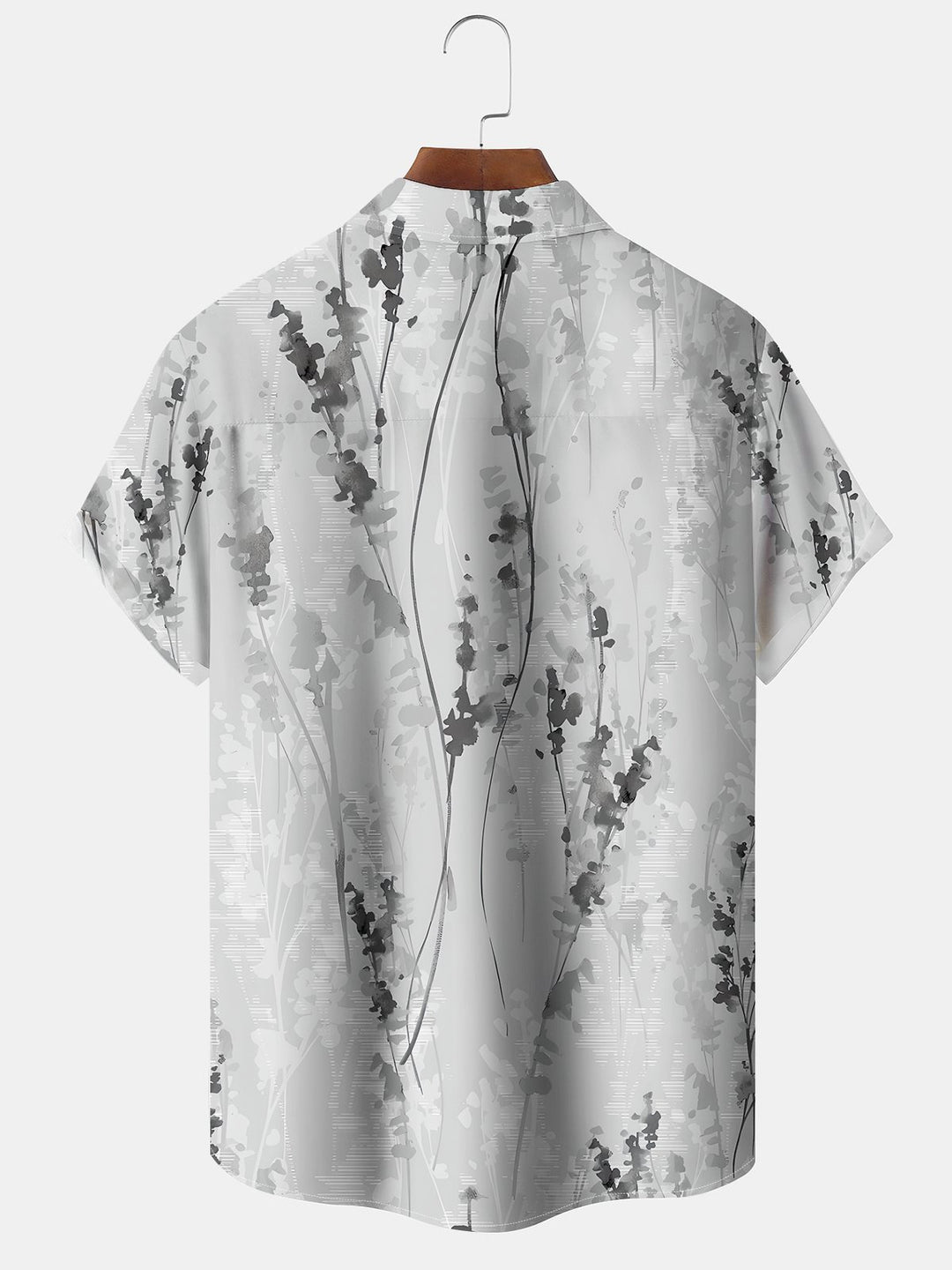 Alohadaddy Casual Botanical Art Print Moisture Wicking Chest Pocket Oversized Stretch Hawaiian Short Sleeve Shirt
