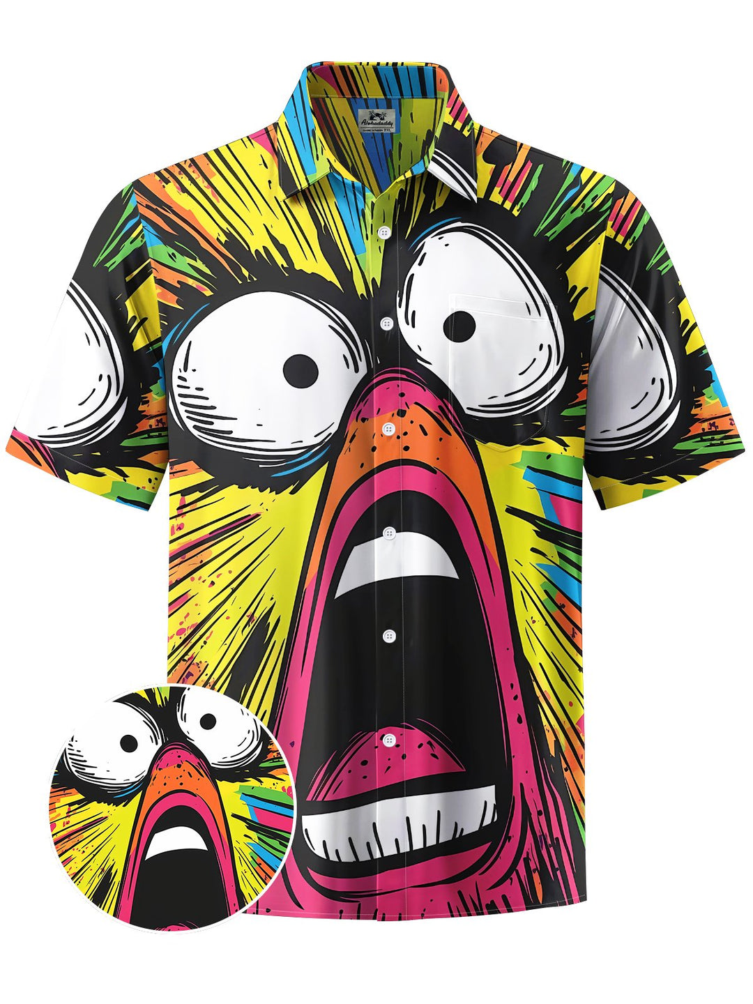 Alohadaddy® Casual Expressions Graffiti Print Art Moisture Wicking Men&
