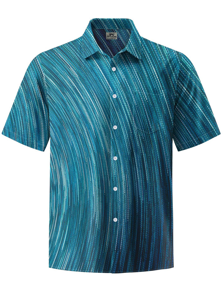 Alohadaddy® Casual Stripe Art Print Men&
