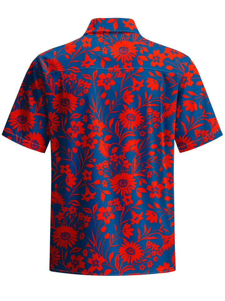 Alohadaddy® Casual Floral Print Pocket Men&