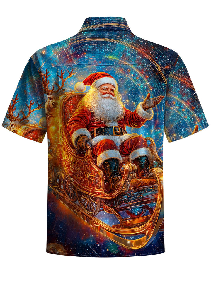 Alohadaddy® Santa Claus Print Art Pocket Stretch Men&