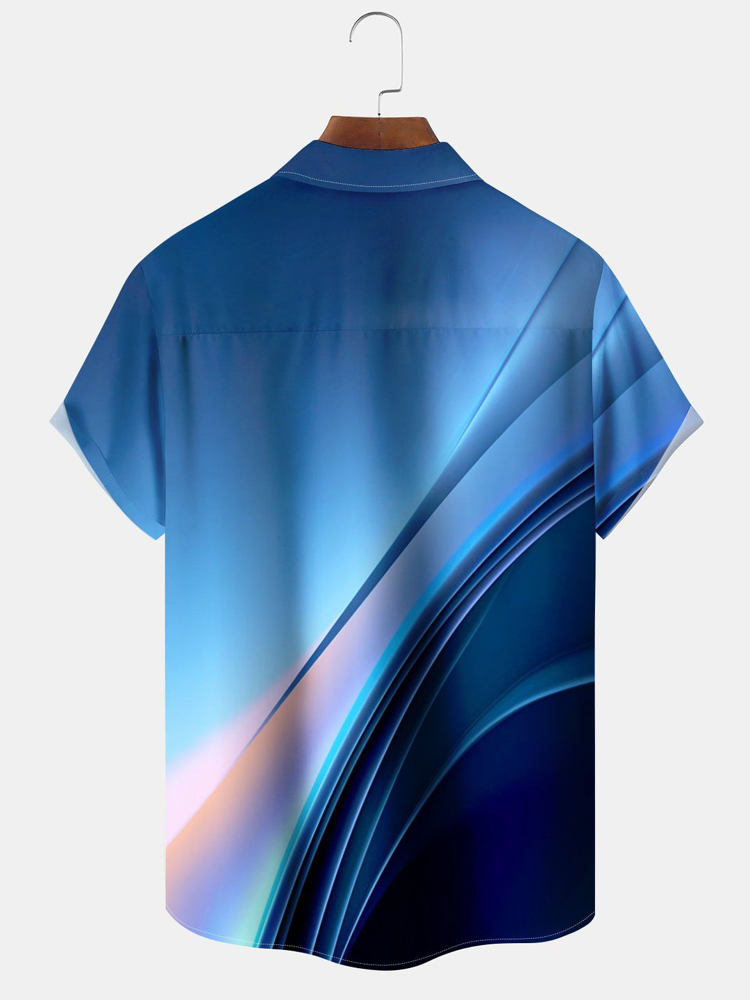 Alohadaddy® Casual Abstract Print Pocket Elastic Button Men&