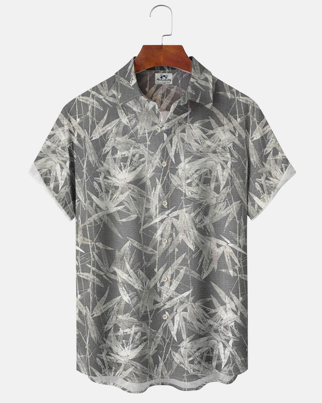 Alohadaddy® Casual Bamboo Print Art Button Pocket Cardigan Men&