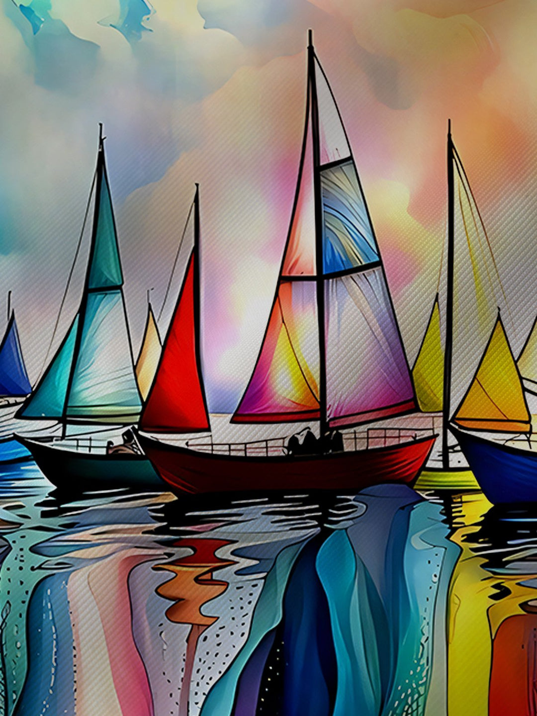 Alohadaddy Hawaii Sailing Art Print Men&
