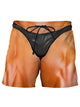 Alohadaddy Men's Visual Dislocation Print Beach Shorts