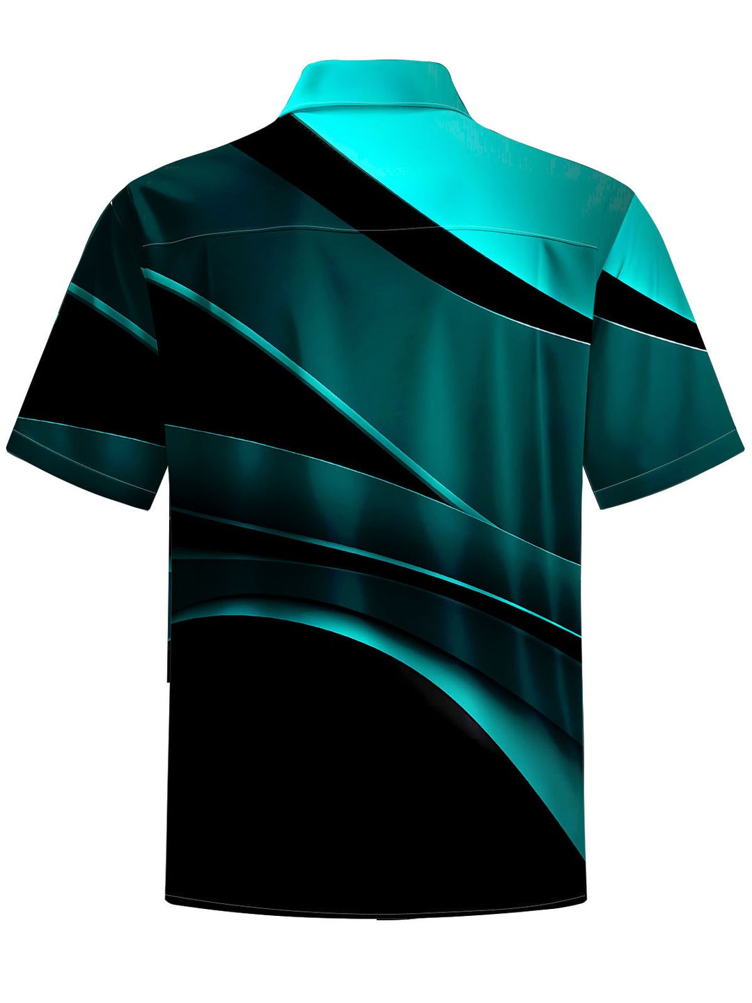 Alohadaddy® Casual Abstract Texture Print Chest Pocket Men&
