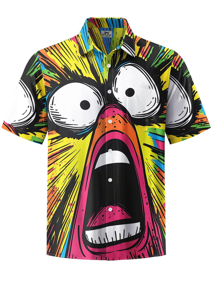Alohadaddy® Casual Expressions Graffiti Print Art Moisture Wicking Men&