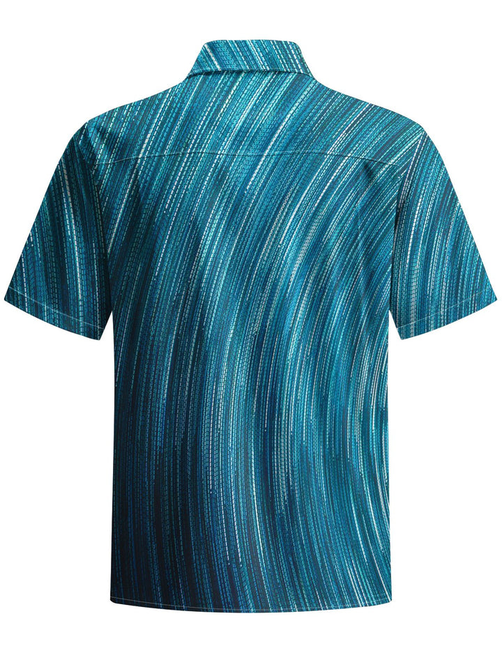 Alohadaddy® Casual Stripe Art Print Men&