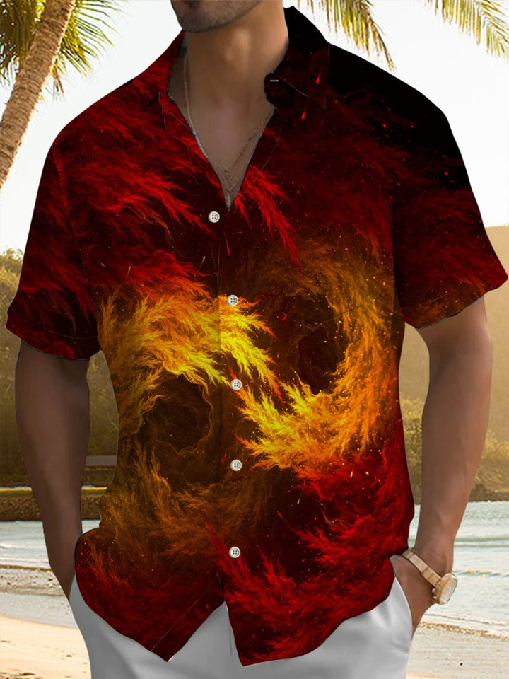 Alohadaddy® Retro Abstract Art Print Pocket Stretch Men&