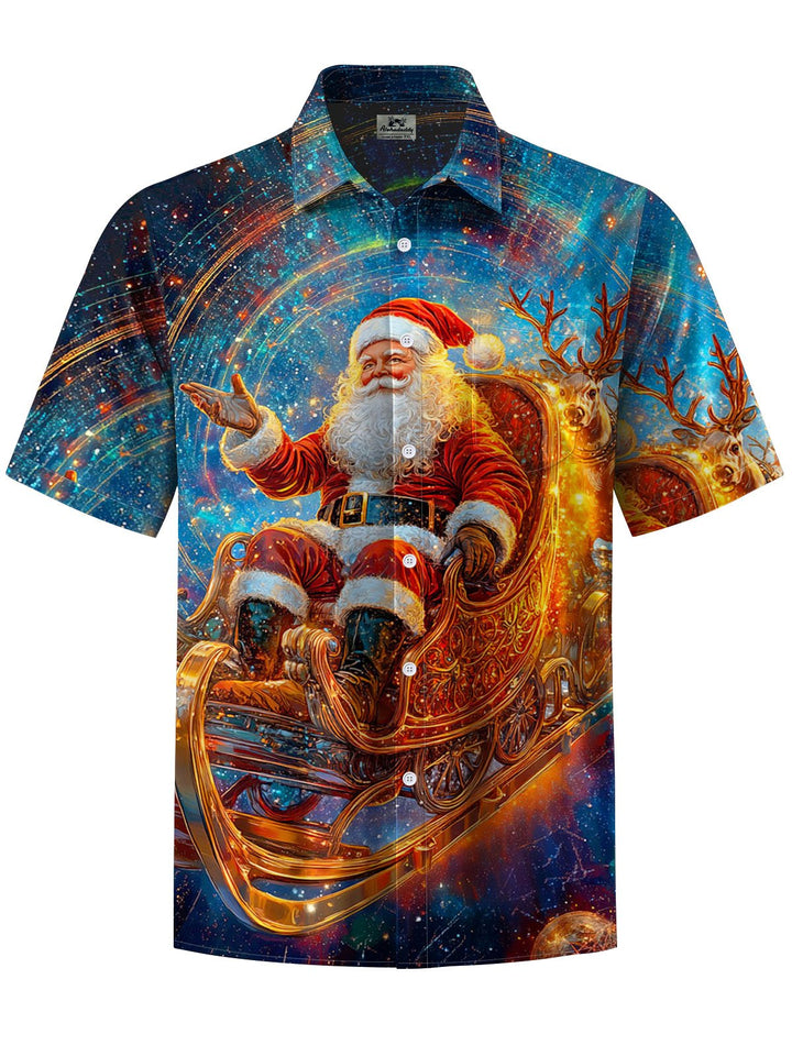 Alohadaddy® Santa Claus Print Art Pocket Stretch Men&