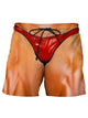Alohadaddy Men's Visual Dislocation Print Beach Shorts