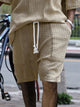 Pantalones cortos casuales de jacquard para hombre de Alohadaddy Basics, tallas grandes y altas