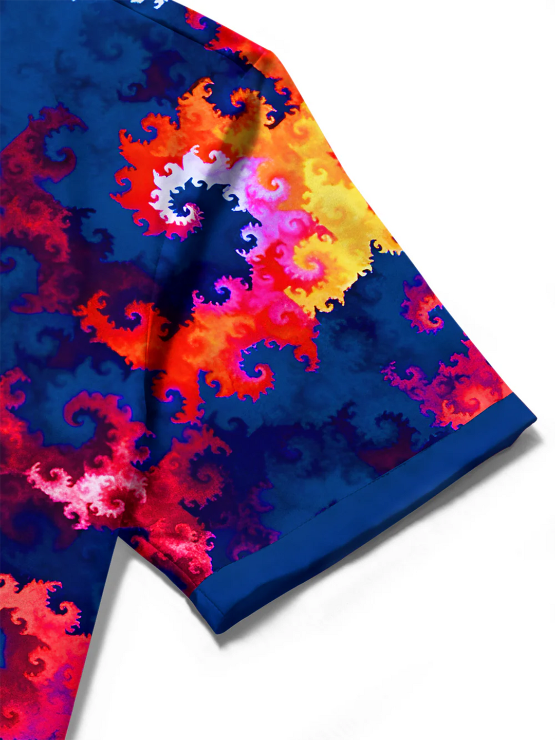 Alohadaddy® Hawaii Contrast Color Abstract Texture Art Print Chest Pocket Men&