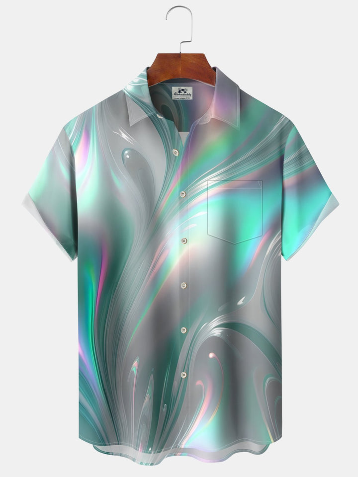 Alohadaddy® Hawaii Abstract Gradient Art Print Moisture Wicking Stretch Men&