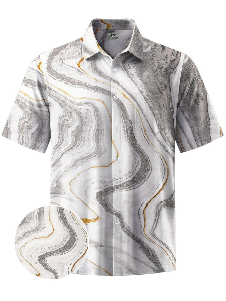 Alohadaddy® Casual Abstract Print Moisture Wicking Men&