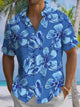 Alohadaddy® Hawaii Floral Print Chest Pocket Men's Short Sleeve Shirt Big & Tall