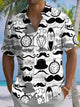 Alohadaddy® Casual Jazz Art Print Chest Pocket Moisture Wicking Mens Short Sleeve Shirt Big & Tall