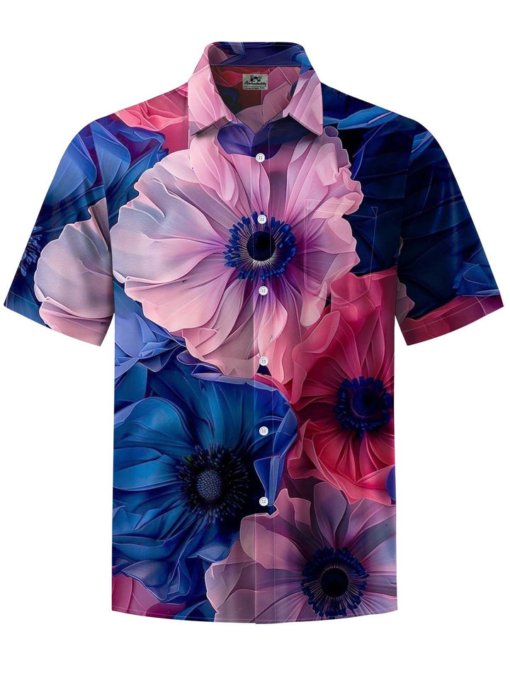 Alohadaddy® Casual Flower Print Art Pocket Stretch Men&