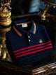 Alohadaddy® Men's Classic Business Crown Logo Button Short Sleeve Polo Shirt Big & Tall