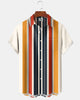 Alohadaddy® Casual Geometric Print Men's Short-Sleeve Shirt