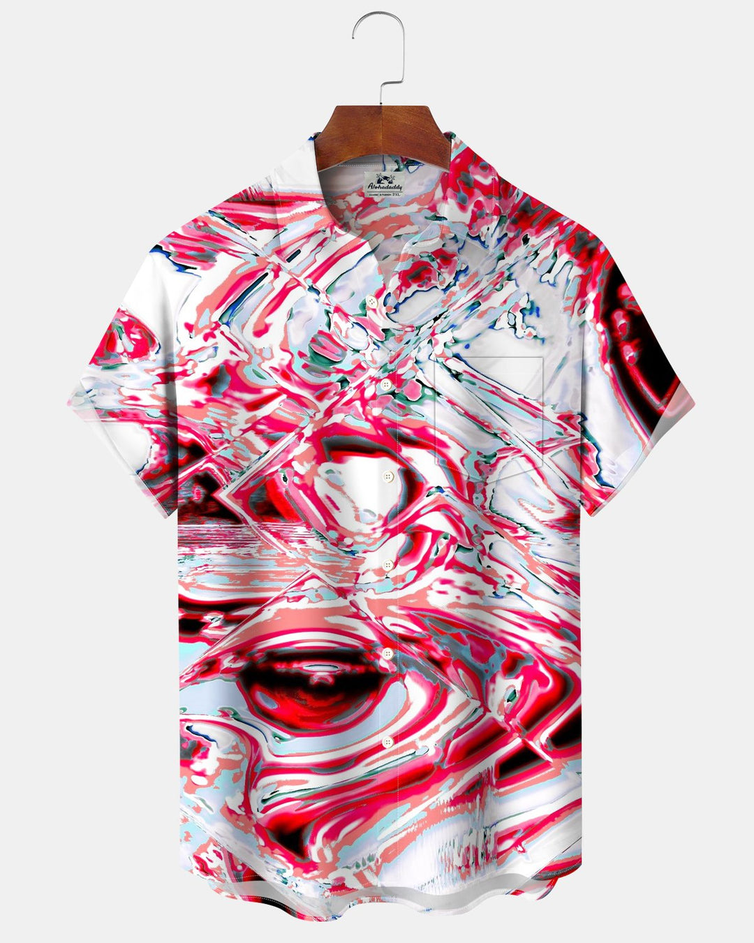 Alohadaddy® Casual Abstract Liquid Metal Print Men&