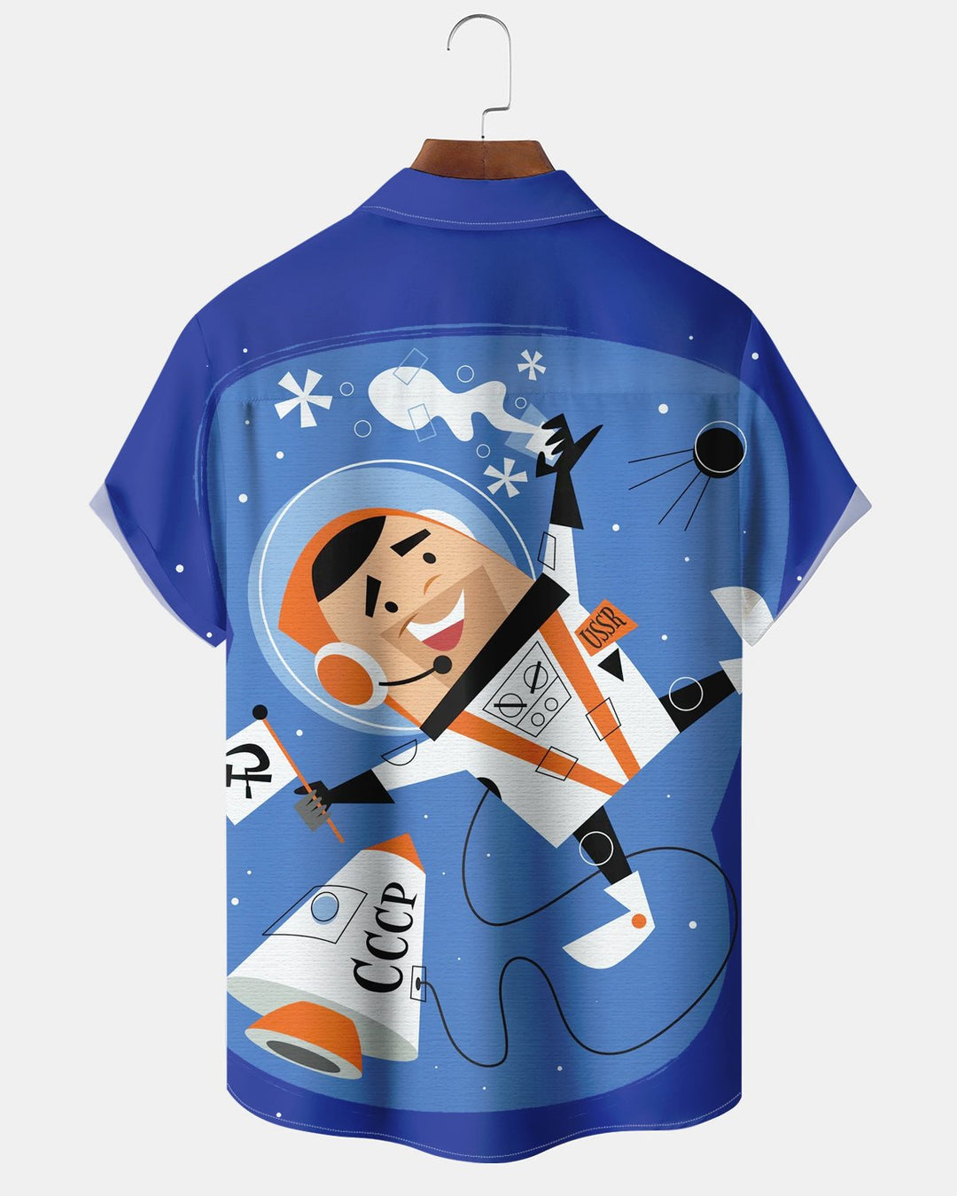 Alohadaddy® Retro Atom Portrait Space Print Men&