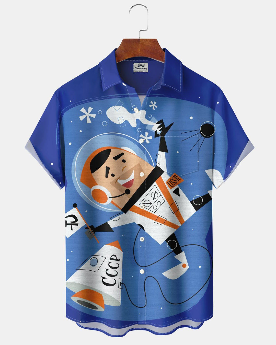 Alohadaddy® Retro Atom Portrait Space Print Men&