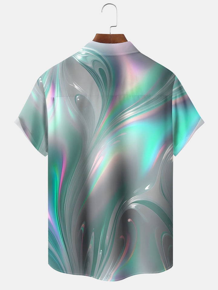 Alohadaddy® Hawaii Abstract Gradient Art Print Moisture Wicking Stretch Men&