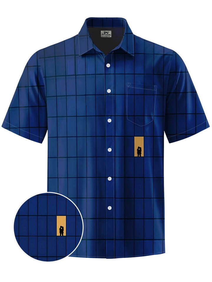 Alohadaddy® Casual Plaid Art Print Moisture Wicking Men&
