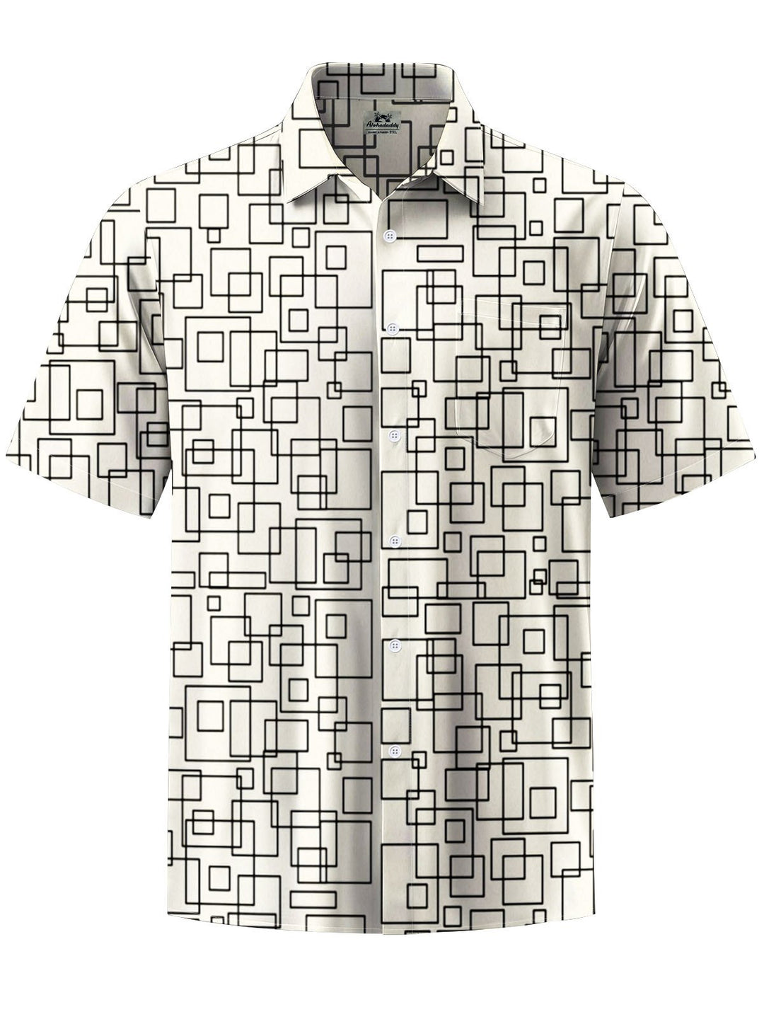 Alohadaddy® Casual Geometric Art Print Stretch Pocket Men&