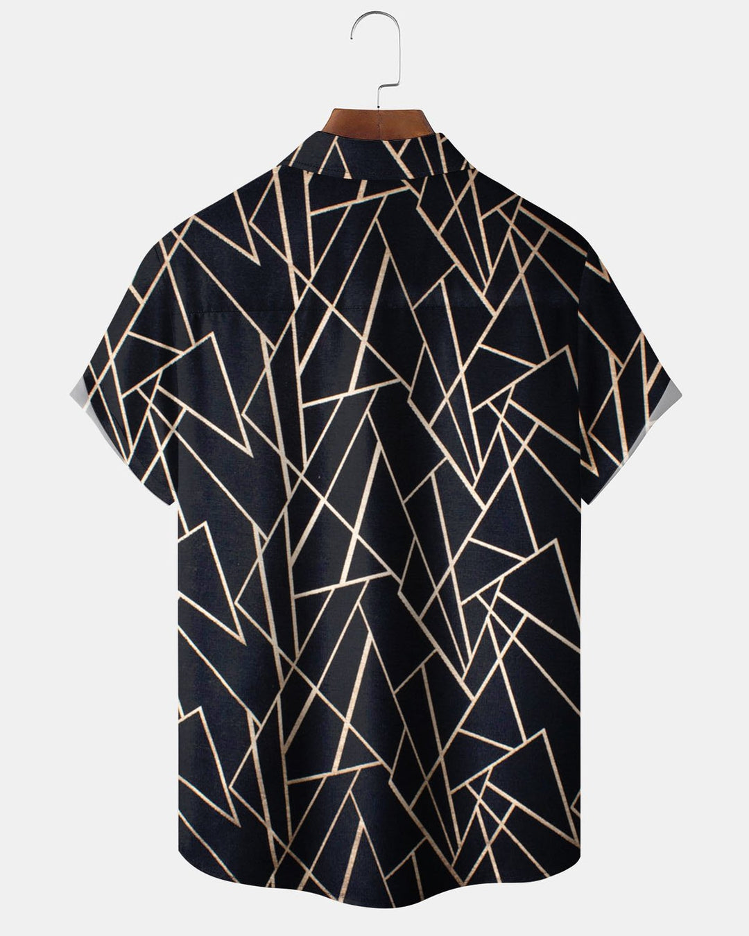 Alohadaddy® Casual Geometric Print Art Button Stretch Pocket Men&