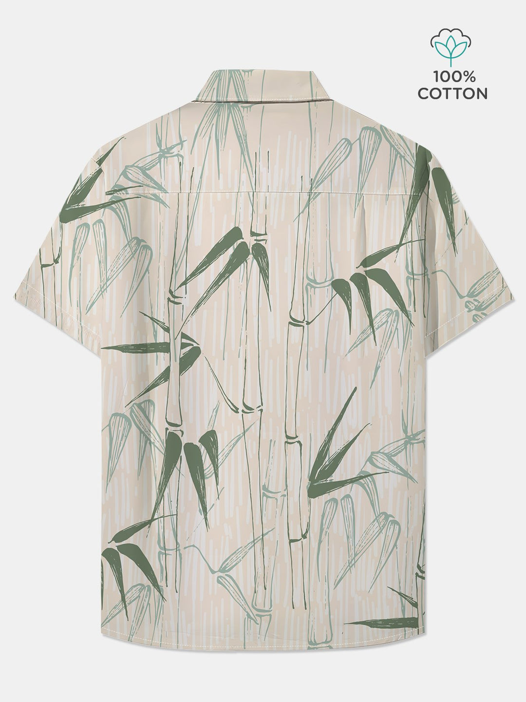 Alohadaddy Cotton Bamboo Art Print Moisture Wicking Chest Pocket Oversized Stretch Hawaiian Short Sleeve Shirt
