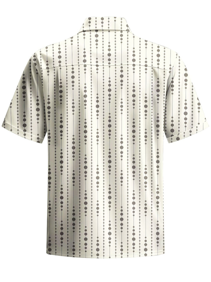 Alohadaddy® Casual Stripe Printed Chest Pocket Men&