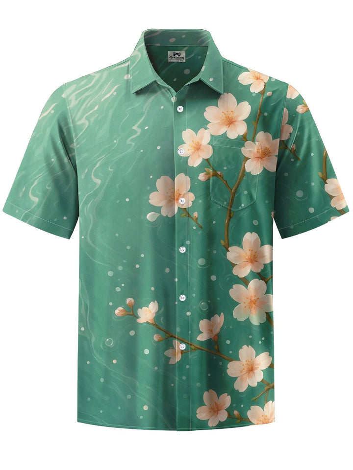 Alohadaddy® Hawaiian Floral Art Moisture Wicking Men&