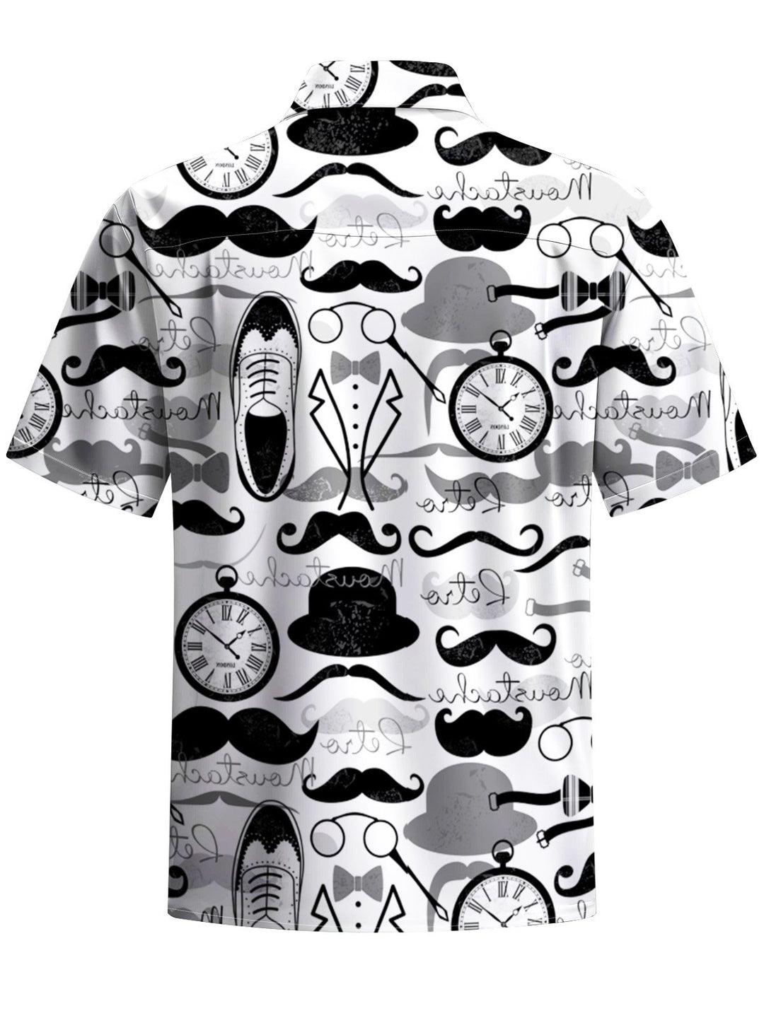 Alohadaddy® Casual Jazz Art Print Chest Pocket Moisture Wicking Mens Short Sleeve Shirt Big &amp; Tall