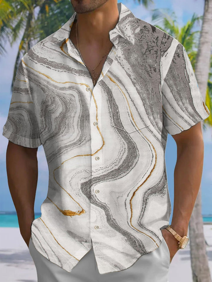 Alohadaddy® Casual Abstract Print Moisture Wicking Men&