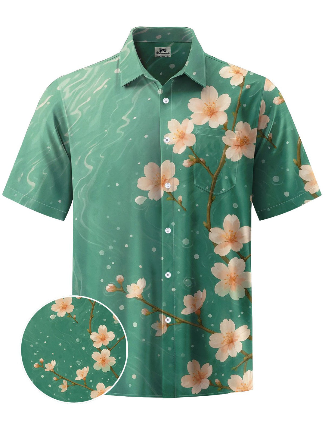 Alohadaddy® Hawaiian Floral Art Moisture Wicking Men&