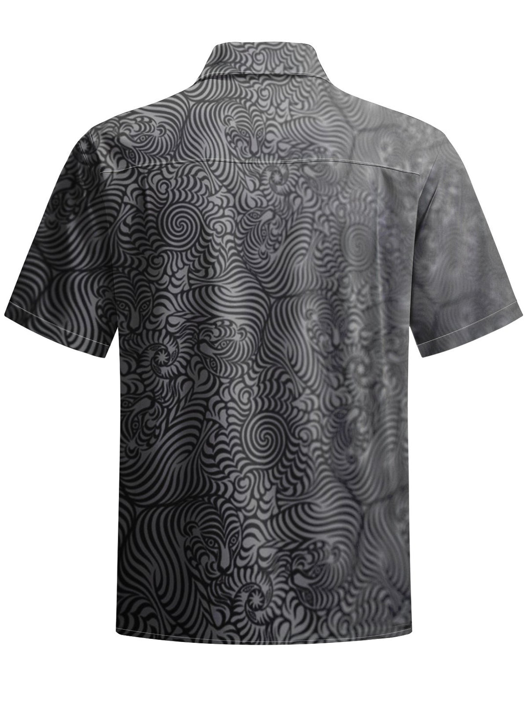 Alohadaddy® Vintage Tiger Art Print Chest Pocket Men&